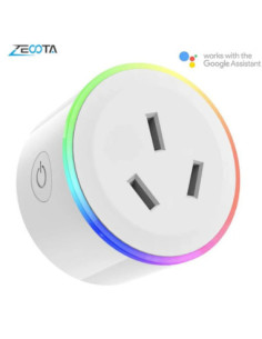Colorful LED Smart Plug: Voice Control Works with Alexa & Google