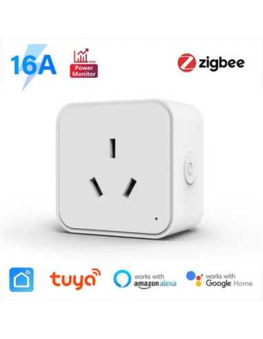 Smart Power Monitor Plug: Tuya Zigbee Wifi Socket Control