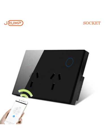 Aussie Smart Dual Socket with Touch Buttons for Alexa & Google Home