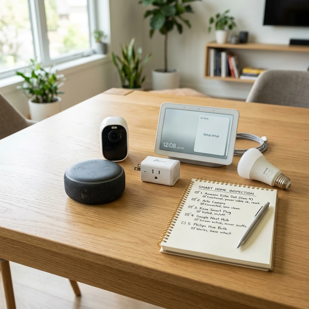 Second hand smart home devices inspection