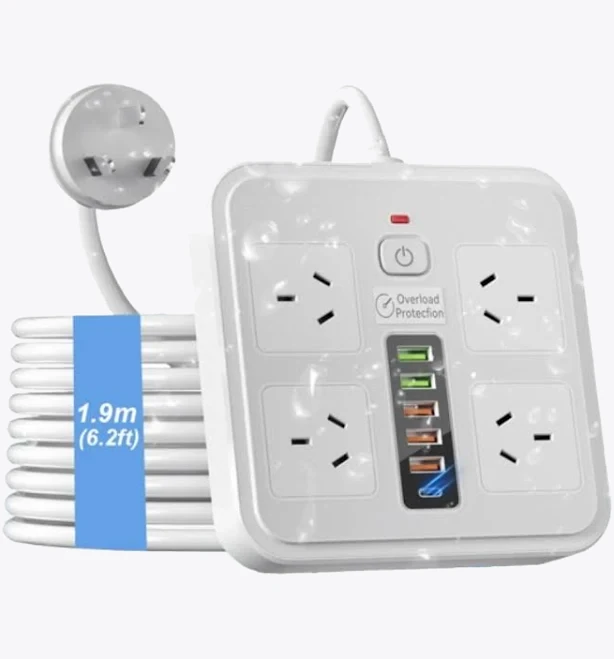 Powerboard 10in1 Surge Protection Smart USB C Power Board