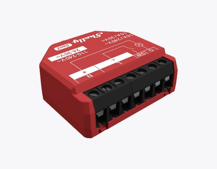 Shelly 1PM Gen3 Wi-Fi Power Relay