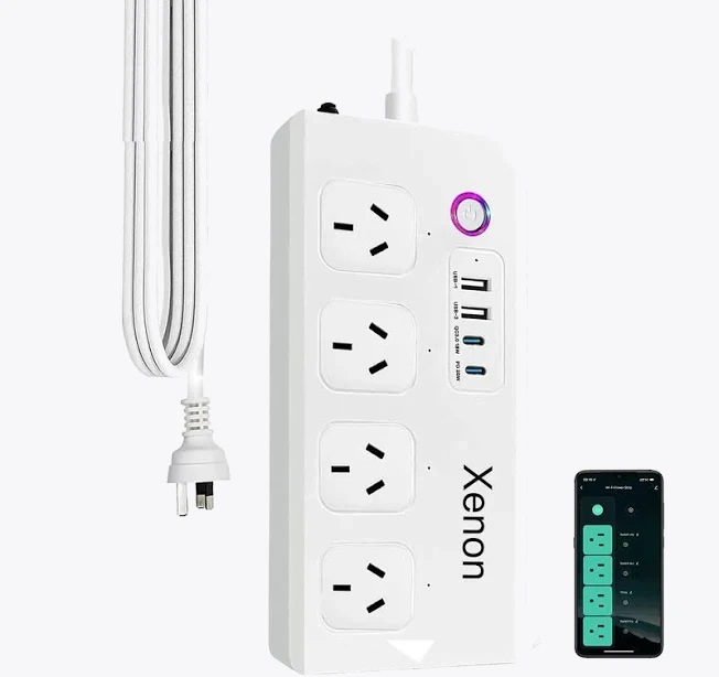 Smart Power Board, WiFi Power Strip,Compatible with Alexa and Google Home (WiFi Version - Whtie)